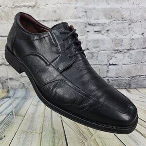 Johnston & Murphy Stricklin Oxfords Men 11.5 M Black Leather Dress Shoes 20-7741